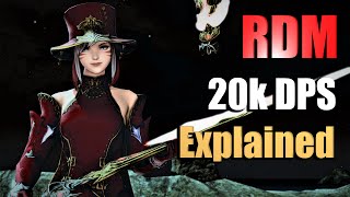 RDMRed Mage  20k DPS Opener explained Ilvl 510  E8s Dummy [upl. by Ardisi]