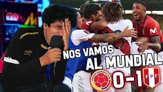 REACCION COLOMBIA VS PERU 01  PERU AL MUNDIAL  ELIMINATORIA QATAR 2022 [upl. by Aytnahs275]