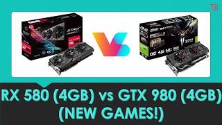 RX 580 4GB vs GTX 980 4GB  1080P New Games Comparison [upl. by Aicirtak668]