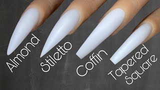 Beginner Nail Tech  How To Shape Nails  Acrylic Nail Tutorial [upl. by Oigroig802]