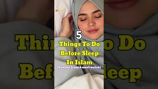 5 things to do before sleep in islamislamicshorts [upl. by Euphemie]