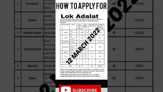 LOK ADALAT TRAFFIC CHALLAN MARCH 2022 HOW TO APPLY [upl. by Leumel895]