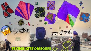 Flying Kites On Lohri 2024 😱 ਹਵਾ ਨੀ ਚੱਲੀ  Patangbaazi in Amritsar [upl. by Runkle]