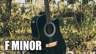 Acoustic Folk Guitar Backing Track In F Minor  Summer [upl. by Edrick]