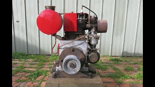 Browett Lindley Coburn B23 aircooled stationary engine [upl. by Atteyek]