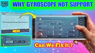 Why  Gyroscope Not Support In My Device  How To Fix Gyroscope Not Support BGMI [upl. by Oiralednac]