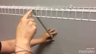 How To Correctly Install ClosetMaid Shelf Support Brackets [upl. by Mauve]