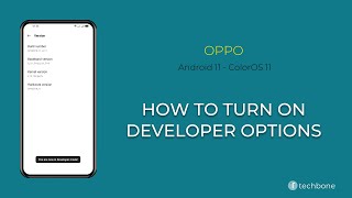 How to Turn On Developer options  Oppo Android 11  ColorOS 11 [upl. by Bridwell470]