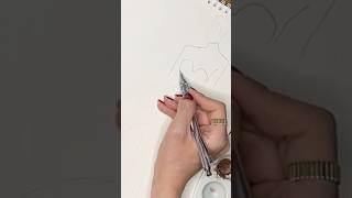 Fashion sketch tutorial for beginners Drawing a dress made easy pencildrawing shorts shortvideo [upl. by Yerfdog120]