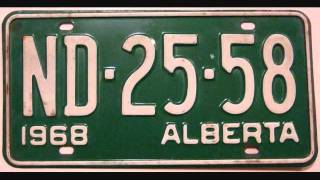 ALBERTA LICENSE PLATE HISTORY 1912DATE UPGRADED VERSION [upl. by Algar526]