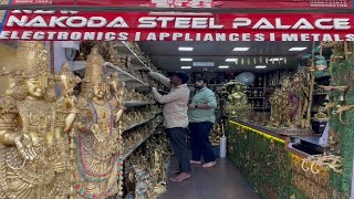 Nakoda Metals Ameerpet  Brass Items  Pooja Items  Idols  Ameerpet Brass Return Gifts [upl. by Malkin739]