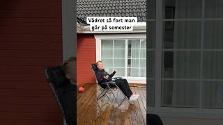 Hur är vädret hos er ⛈️ winsentw relaterbart humor sommar väder semester [upl. by Sible]