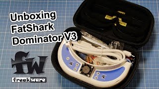 Unboxing FPV Videobrille FatShark Dominator V3 [upl. by Marji]