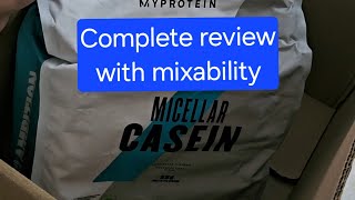 Myprotein Micellar Casein complete review trending viralvideo casein fitness protein whey [upl. by Nylirrej]