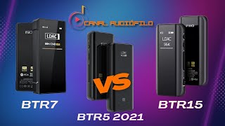 Fiio BTR15 VS BTR7 y BTR5 2021 [upl. by Onihc]