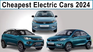 2024 cheapest Electric cars India car evcar electriccar carlover [upl. by Eilahtan]