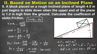 Based on Motion on an Inclined Plane  Problem 8 11thphysics ncertphysics iscphysics jee neet [upl. by Sloatman]