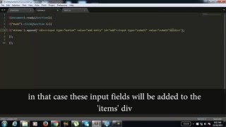 Dynamic form fields adding and removing form fields dynamically [upl. by Adnawahs]