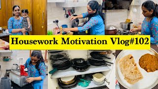 Vlog102How I manage my Household worksMatar Paneer RecipeMotivational Vlog With 2 Kids [upl. by Armand]