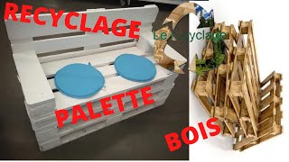 TUTO RECYCLAGE COMMENT FABRIQUER UN FAUTEUIL EN PALETTE [upl. by Akinot416]