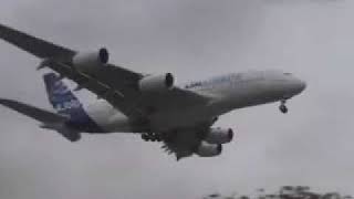 Airbus A380  First Landing at LAX [upl. by Sunev194]