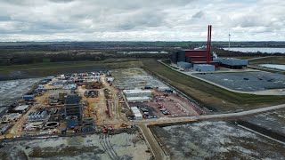 The Covanta Incinerator and Millbrook Power Station Construction [upl. by Bald]