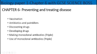 Biology paper 1 B6AQA Preventing and treating diseases Full chapter revision for GCSE in 15 mins [upl. by Novak]