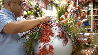 Decorating a Kissing Ball w Michael [upl. by Ahsienauq]