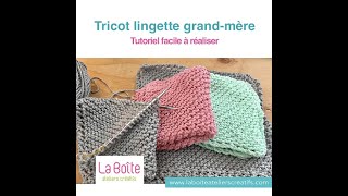 Tricoter une lingette grandmère en coton facile à faire Tutoriel Complet Tricot [upl. by Pomeroy]