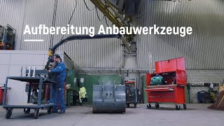 Liebherr  Aufbereitung von Anbauwerkzeugen [upl. by Olotrab]