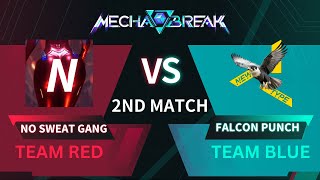 Mecha BREAK Community Tournament  Falcon punch vs No Sweat Gang [upl. by Atinrahc270]