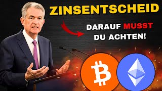 FED Zinsentscheid Bitcoin Absturz oder Rally Prognose [upl. by Tremayne]