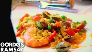 How To Make Paella  Gordon Ramsay [upl. by Yziar]