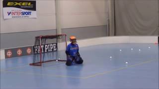 FLOORBALL GOALIE WARM UP SAVES [upl. by Rochette746]