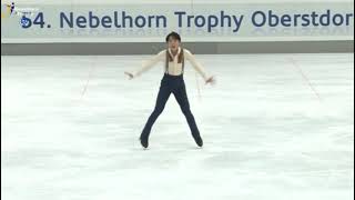 Kazuki TOMONO SP Nebelhorn Trophy 2022 [upl. by Elane956]