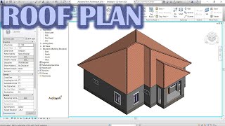 How To Create Simple Roof Plan In Revit [upl. by Gleda825]