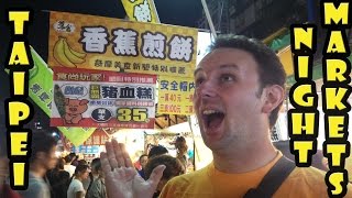 Best Night Markets in Taipei Taiwan [upl. by Zilvia]