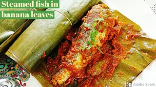 Steamed fish in Banana leaves l Healthy fish recipe l Steamed croaker  Koddai fish recipe [upl. by Ferren]