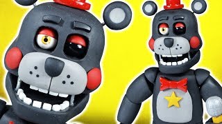 Handmade LEFTY ★ FNAF 6 Freddy Fazbears Pizzeria Simulator ➤ Polymer clay Tutorial ✔ Giovy Hobby [upl. by Ainitsirk262]