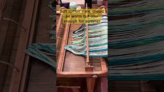 Weaving a Baby blanket 32” rigid heddle loom warp setup Beautiful colors [upl. by Elocal]