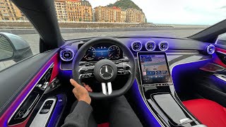 NEW 2024 Mercedes Benz CLE Coupe POV Drive Interior Ambiente Review CLE450 [upl. by Bradstreet]