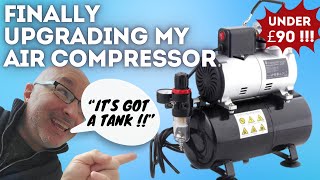 Under £90 Air Compressor WITH Tank Timbertech ABPST08 Cheap But Is It Any Good [upl. by Addison847]