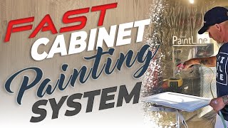 FAST Cabinet Painting AMAZING Drying and Spraying System [upl. by Diskin]