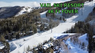 VAIL WINTER WONDERLAND  4K Scenic Flyover [upl. by Madge]