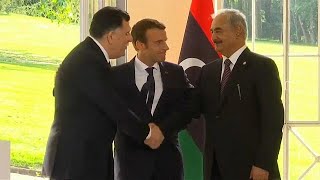 Libyan leaders in Paris for talks [upl. by Sawyere]