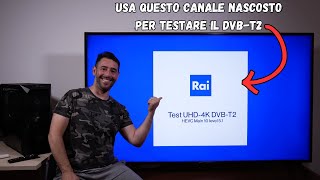 La tua TV è pronta per il DVBT2 Scoprilo subito con questo Canale SEGRETO [upl. by Hewitt705]