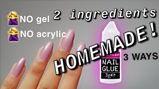 How To Make Nail Glue At Home  Homemade Nail Glue it really works [upl. by Yatzeck]