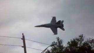 FA18 Super Hornet very LOW Fly by [upl. by Hollington60]