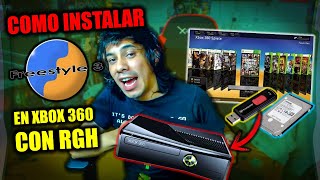 INSTALAR FREESTYLE en XBOX 360 con RGH 🎮 Fácil y sencillo  Tutorial 2024 [upl. by Nosyk]