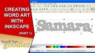 Creating Word Art with Inkscape Part 1 [upl. by Hiltner681]